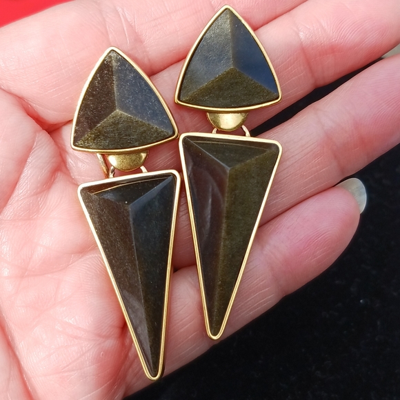 KENDRA SCOTT • Vivian Vintage Gold Statement Earrings* - Picture 2 of 12